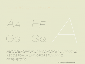 Mark SC Offc Pro Hairline Italic Version 7.504; 2013; Build 1022图片样张