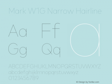 Mark W1G Narrow Hairline Version 1.00, build 8, g2.6.4 b1272, s3图片样张