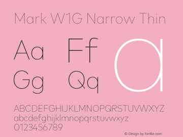 Mark W1G Narrow Thin Version 1.00, build 8, g2.6.4 b1272, s3图片样张