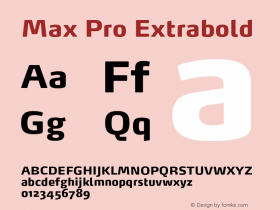 MaxPro-Extrabold Version 7.504; 2005; Build 1026图片样张