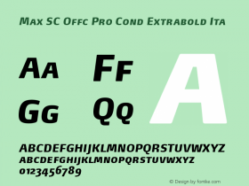 Max SC Offc Pro Cond Extrabold Ita Version 7.504; 2014; Build 1021图片样张