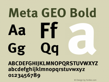 Meta GEO Bold Version 1.10图片样张