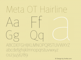 Meta OT Hairline Version 7.600, build 1027, FoPs, FL 5.04图片样张