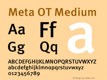 Meta OT Medium Version 7.600, build 1027, FoPs, FL 5.04图片样张