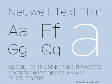 Neuwelt Text Thin Version 1.00, build 19, g2.6.2 b1235, s3图片样张