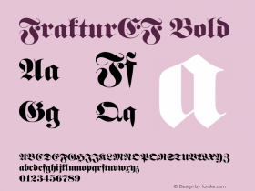 FrakturEF Bold 001.000 Font Sample