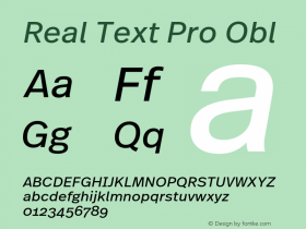 Real Text Pro Obl Version 7.70图片样张