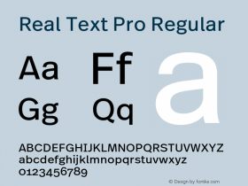 Real Text Pro Regular Version 7.70图片样张