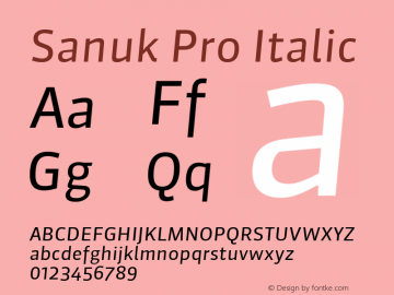 Sanuk Pro Italic Version 7.504; 2016; Build 1022图片样张