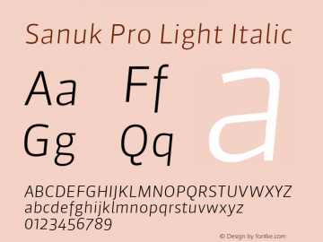 Sanuk Pro Light Italic Version 7.504; 2016; Build 1023图片样张