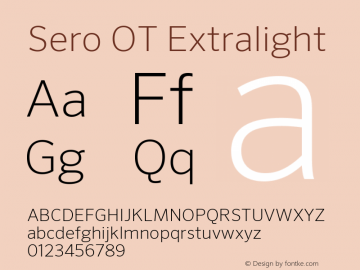 Sero OT Extralight Version 7.70图片样张