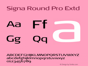 Signa Round Pro Extd Version 7.504; 2017; Build 1023图片样张