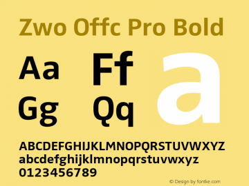 Zwo Offc Pro Bold Version 7.504; 2010; Build 1023图片样张