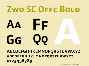 Zwo SC Offc Bold Version 7.504; 2010; Build 1023图片样张