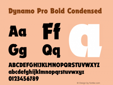 DynamoPro-BoldCondensed Version 2.000图片样张