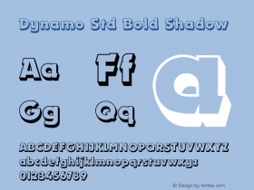 DynamoStd-BoldShadow Version 2.000图片样张