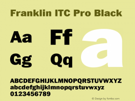 FranklinITCPro-Black Version 1.01图片样张