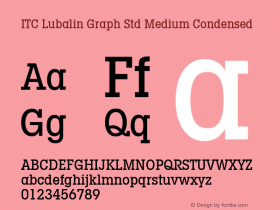 ITC Lubalin Graph Std Md Cn Regular Version 1.00 Build 1000图片样张