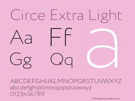 Circe Extra Light Version 1.5图片样张