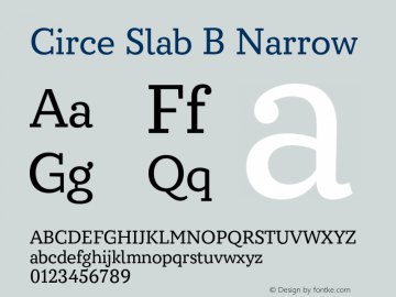 Circe Slab B Narrow Version 1.003图片样张