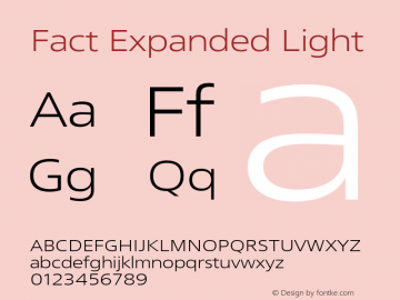 Fact Expanded Light Version 1.000图片样张