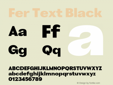 Fer Text Black Version 1.001图片样张