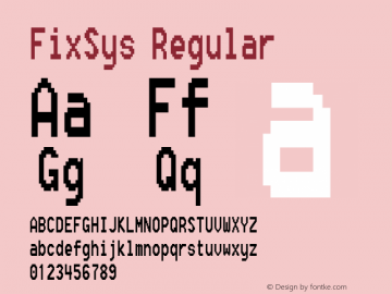 FixSys Version 1.000;PS 001.001;hotconv 1.0.38图片样张