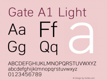 Gate A1 Light Version 1.001图片样张