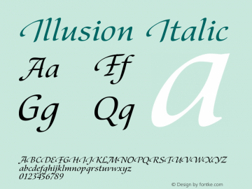 Illusion Italic Version 1.001图片样张