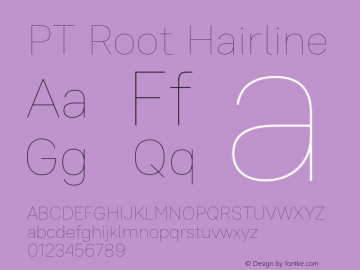 PT Root Hairline Version 1.000图片样张