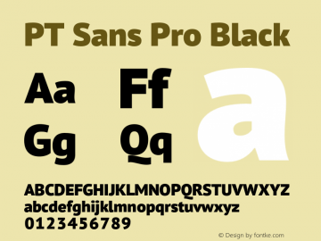 PT Sans Pro Black Version 1.001图片样张