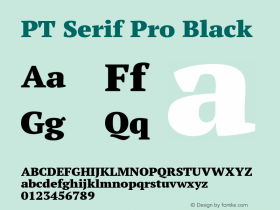 PT Serif Pro Black Version 1.000图片样张