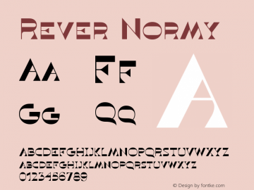 Rever Normy Version 1.000图片样张