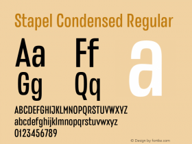 Stapel Condensed Version 1.000图片样张