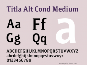 Titla Alt Cond Medium Version 1.1图片样张