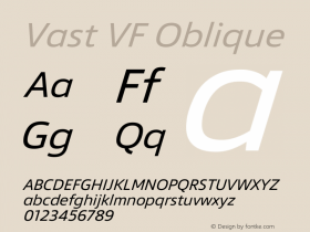 Vast VF Oblique Version 1.000图片样张