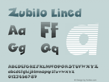 Zubilo Lined Version 1.000图片样张