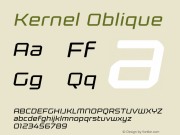 Kernel Oblique Version 1.000图片样张