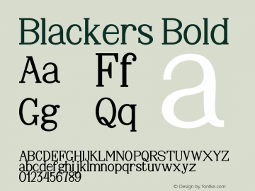 Blackers-Bold 1.0图片样张