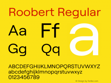 Roobert Regular Version 4.000;Glyphs 3.2 (3243)图片样张