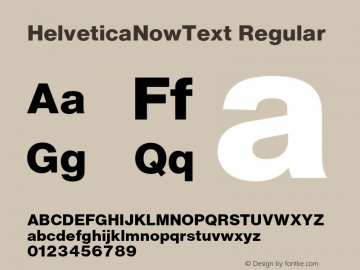 Helvetica Now Text W04 XtraBold Version 1.00图片样张