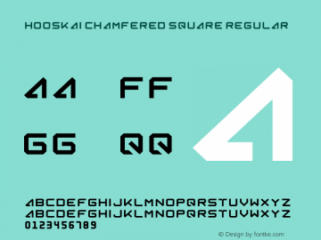 Hooskai Chamfered Square Version 0.360;November 4, 2023;FontCreator 14.0.0.2901 64-bit图片样张