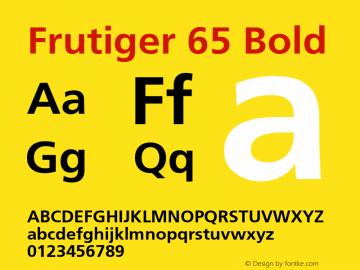 Frutiger 65 Bold 001.002图片样张