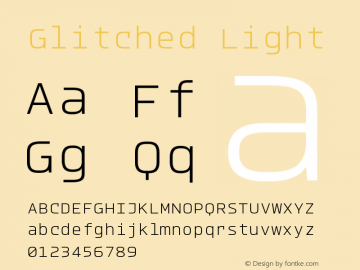 Glitched Light Version 2.000;Glyphs 3.1.2 (3151)图片样张