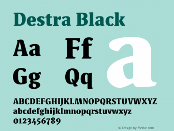 Destra-Black Version 1.000 2015 initial release图片样张