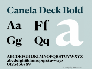 Canela Deck Bold 15.0d1e4图片样张