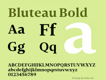 Bluteau Bold Version 1.000;Glyphs 3.1.2 (3151)图片样张