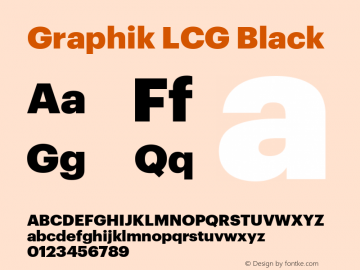 Graphik LCG Black Regular Version 001.000 2009图片样张
