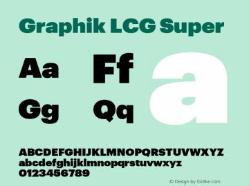 Graphik LCG Super Regular Version 001.000 2009图片样张