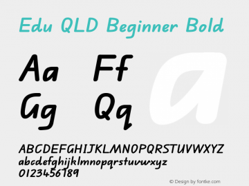 Edu QLD Beginner Bold Version 1.003图片样张